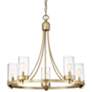 Savoy House Meridian 26"W Natural Brass 5-Light Chandelier