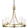 Savoy House Meridian 26"W Natural Brass 5-Light Chandelier