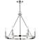 Savoy House Meridian 26"W Polished Nickel 6-Light Chandelier