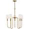 Savoy House Meridian 27.25" Wide Natural Brass 5-Light Chandelier