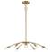 Savoy House Meridian 27" Wide Natural Brass 6-Light Chandelier