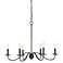Savoy House Meridian 30" Wide Aged Iron 6-Light Chandelier