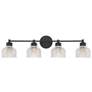 Savoy House Meridian 32" Wide Matte Black 4-Light Bath Light