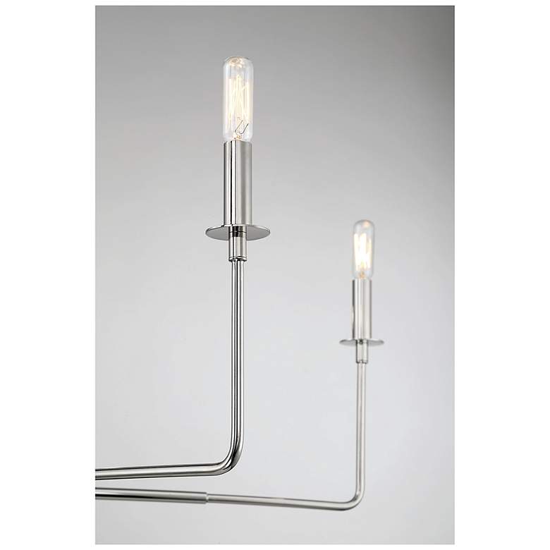 Image 6 Savoy House Meridian 38" Wide Matte Black with Natural Brass Chandelie more views