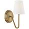Savoy House Meridian 4.75" Wide Natural Brass 1-Light Wall Sconce