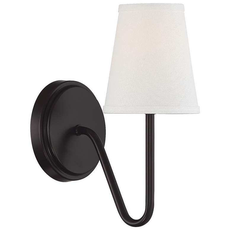 Image 1 Savoy House Meridian 4.75" Wide Oil Rubbed Bronze 1-Light Wall Sconce