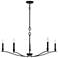 Savoy House Meridian 42" Wide Matte Black 5-Light Chandelier
