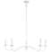 Savoy House Meridian 42"W Bisque White 5-Light Chandelier
