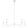 4_Savoy House Meridian 42"W Bisque White 5-Light Chandelier more views
