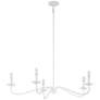 6_Savoy House Meridian 42"W Bisque White 5-Light Chandelier more views
