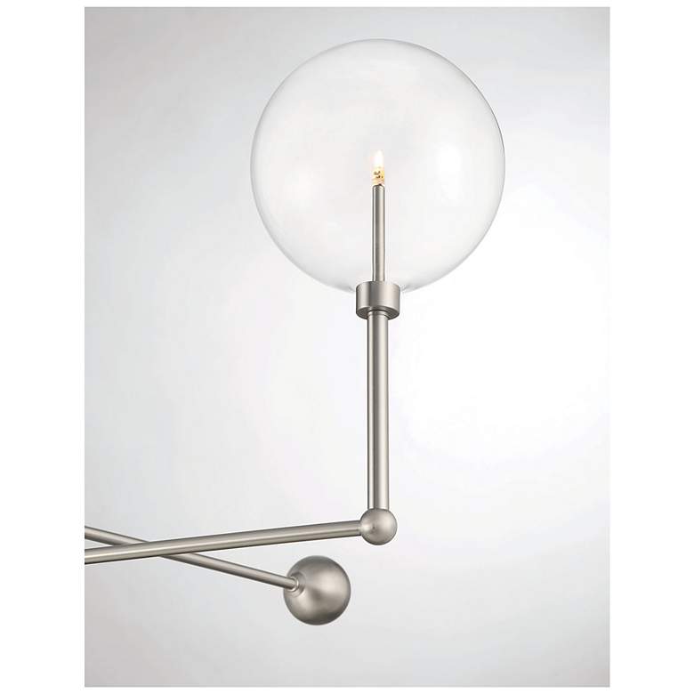 Image 5 Savoy House Meridian 46" Wide Brushed Nickel 3-Light Chandelier more views