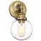 Savoy House Meridian 5.13" Wide Natural Brass 1-Light Wall Sconce