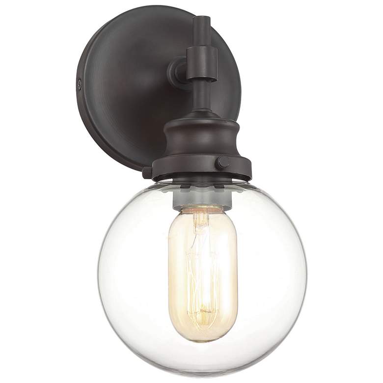 Image 1 Savoy House Meridian 5.13" Wide Oil Rubbed Bronze 1-Light Wall Sconce