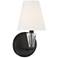 Savoy House Meridian 5.5" Wide Matte Black 1-Light Wall Sconce