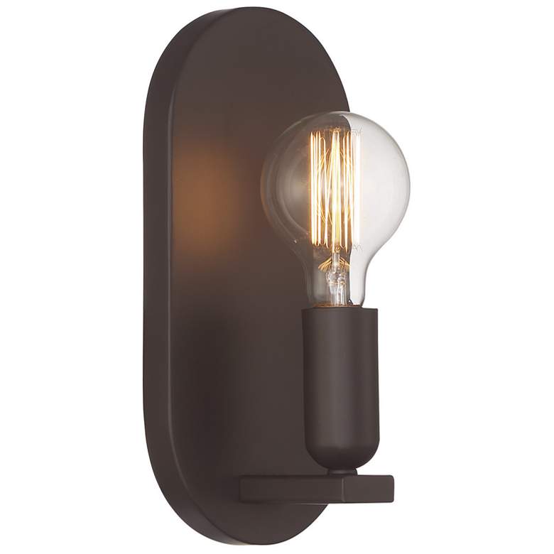 Image 1 Savoy House Meridian 5.5" Wide Oil Rubbed Bronze 1-Light Wall Sconce