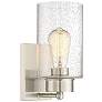 Savoy House Meridian 5" Wide Brushed Nickel 1-Light Wall Sconce