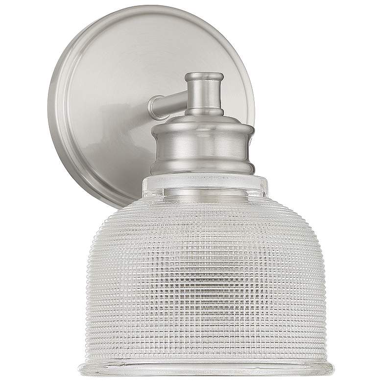 Image 2 Savoy House Meridian 5" Wide Brushed Nickel 1-Light Wall Sconce more views