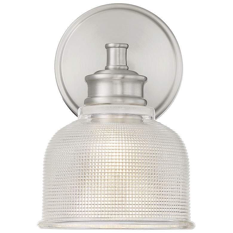 Image 3 Savoy House Meridian 5" Wide Brushed Nickel 1-Light Wall Sconce more views