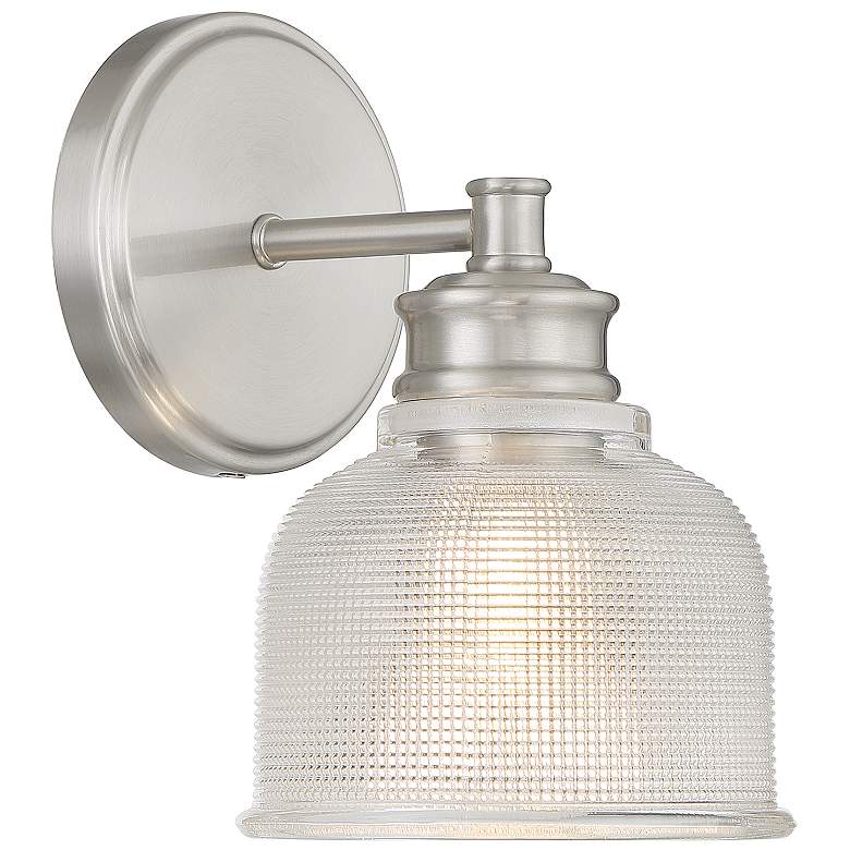 Image 4 Savoy House Meridian 5" Wide Brushed Nickel 1-Light Wall Sconce more views