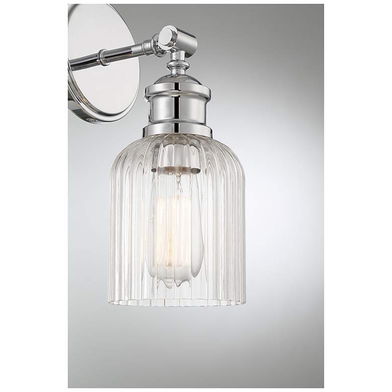 Image 6 Savoy House Meridian 5" Wide Chrome 1-Light Wall Sconce more views