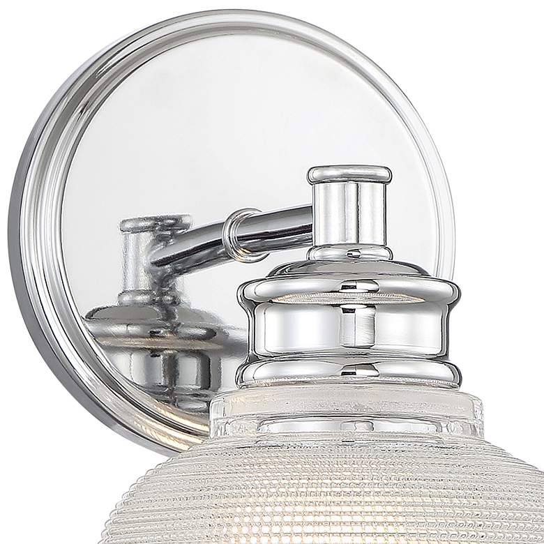 Image 2 Savoy House Meridian 5" Wide Chrome 1-Light Wall Sconce more views