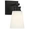 Savoy House Meridian 5" Wide Matte Black 1-Light Wall Sconce