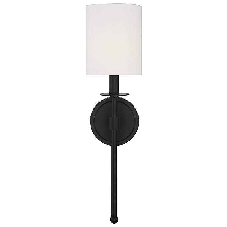 Image 4 Savoy House Meridian 5" Wide Matte Black 1-Light Wall Sconce more views