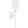 2_Savoy House Meridian 5" Wide White 1-Light Wall Sconce more views