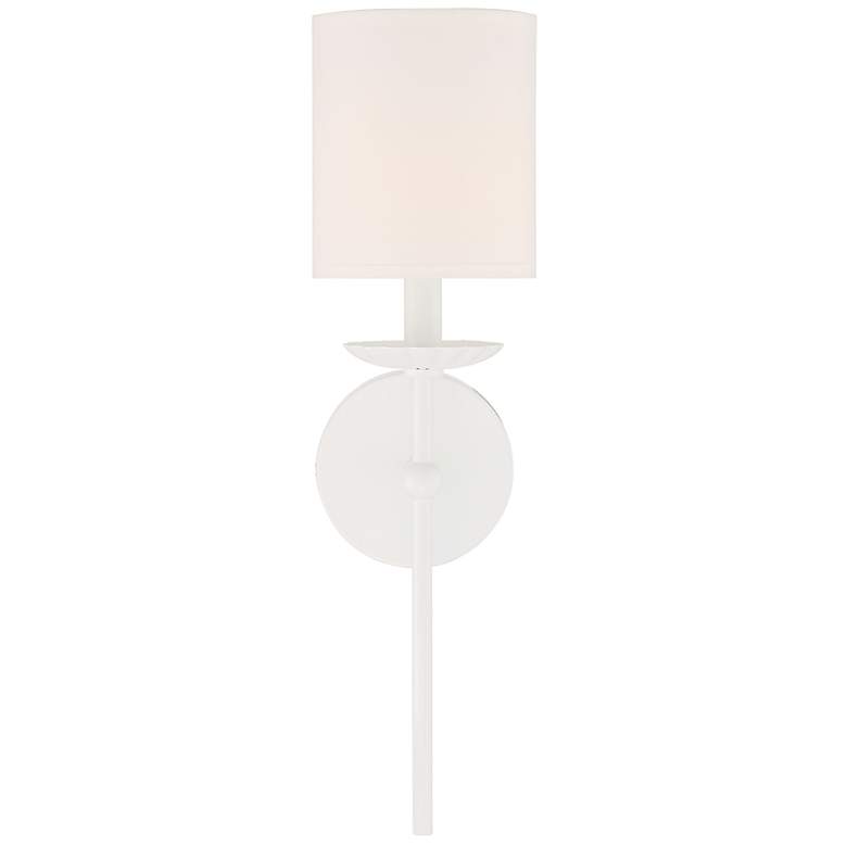 Image 3 Savoy House Meridian 5" Wide White 1-Light Wall Sconce more views