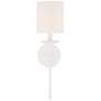 3_Savoy House Meridian 5" Wide White 1-Light Wall Sconce more views