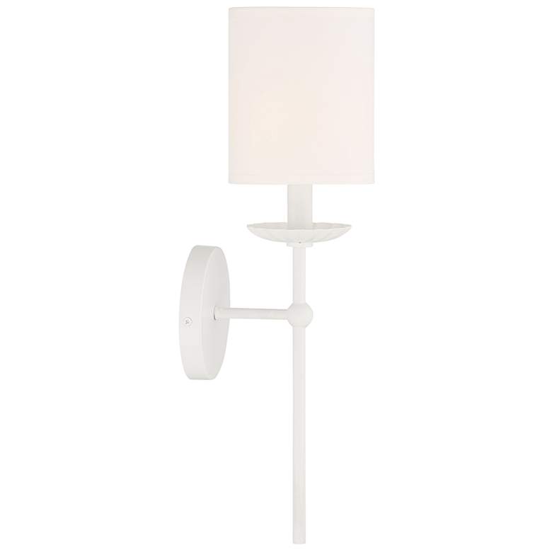 Image 5 Savoy House Meridian 5" Wide White 1-Light Wall Sconce more views