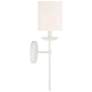 5_Savoy House Meridian 5" Wide White 1-Light Wall Sconce more views