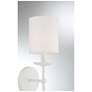 6_Savoy House Meridian 5" Wide White 1-Light Wall Sconce more views