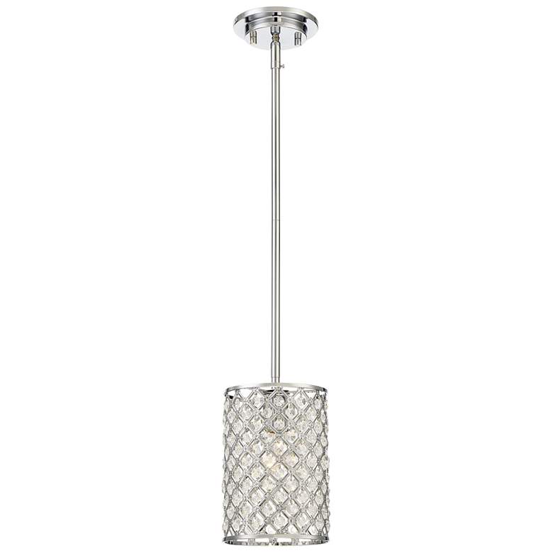 Image 1 Savoy House Meridian 6.25 inch Wide Chrome 1-Light Pendant