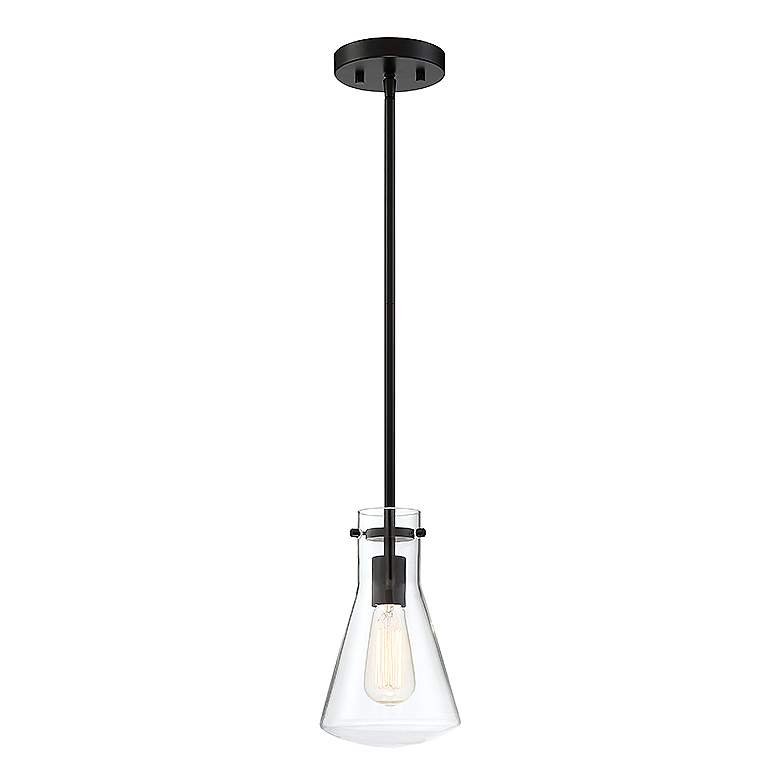 Image 3 Savoy House Meridian 6.25" Wide Matte Black 1-Light Pendant more views