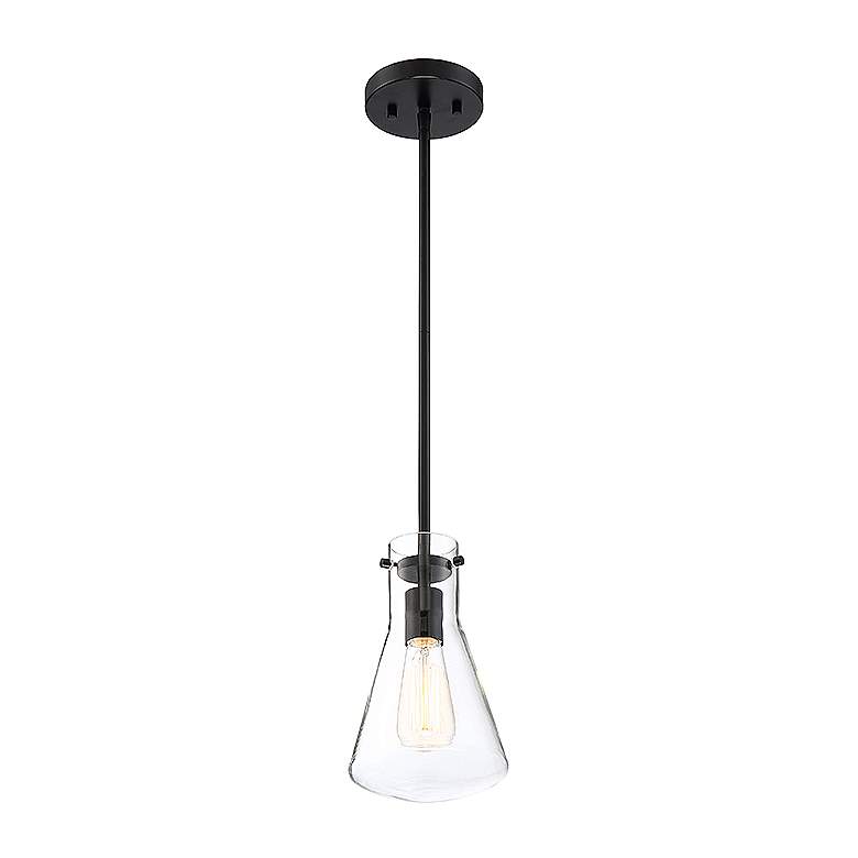 Image 4 Savoy House Meridian 6.25" Wide Matte Black 1-Light Pendant more views