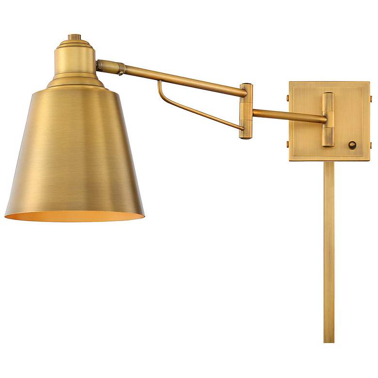 Image 4 Savoy House Meridian 6.5" Wide Natural Brass 1-Light Wall Sconce more views