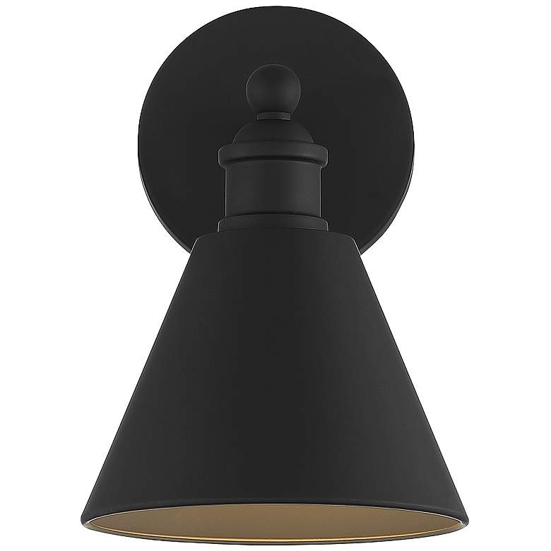 Image 4 Savoy House Meridian 6.75 inch Wide Matte Black 1-Light Wall Sconce more views