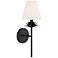 Savoy House Meridian 6" Wide Matte Black 1-Light Wall Sconce