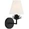 Savoy House Meridian 6" Wide Matte Black 1-Light Wall Sconce