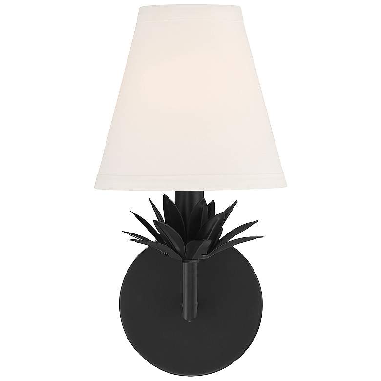 Image 3 Savoy House Meridian 6" Wide Matte Black 1-Light Wall Sconce more views