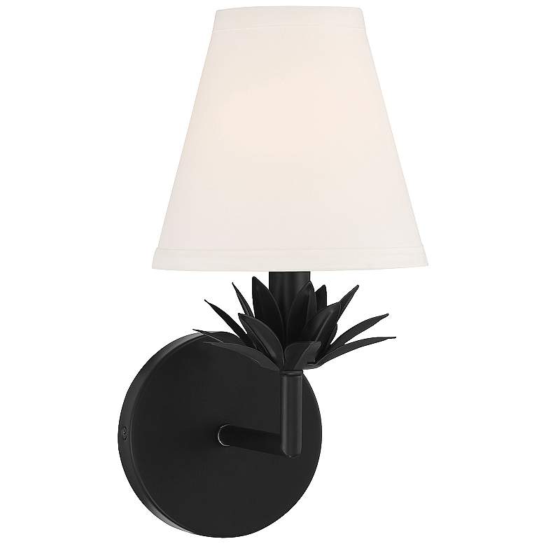 Image 5 Savoy House Meridian 6" Wide Matte Black 1-Light Wall Sconce more views