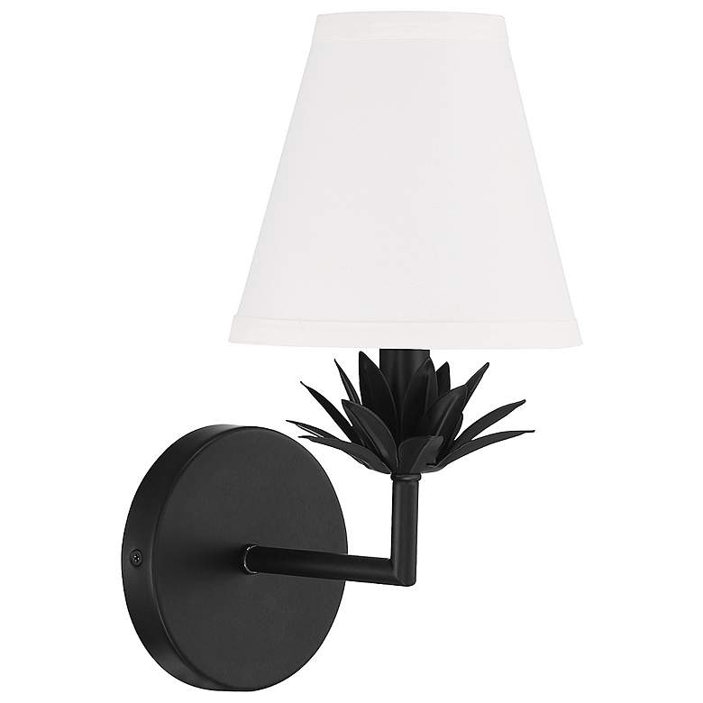 Image 6 Savoy House Meridian 6" Wide Matte Black 1-Light Wall Sconce more views
