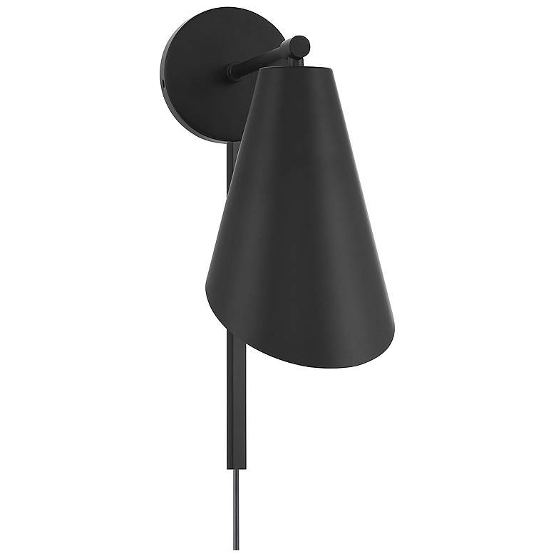 Image 1 Savoy House Meridian 6" Wide Matte Black 1-Light Wall Sconce