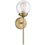 Savoy House Meridian 6" Wide Natural Brass 1-Light Wall Sconce