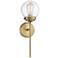 Savoy House Meridian 6" Wide Natural Brass 1-Light Wall Sconce
