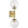 Savoy House Meridian 6" Wide Natural Brass 2-Light Wall Sconce
