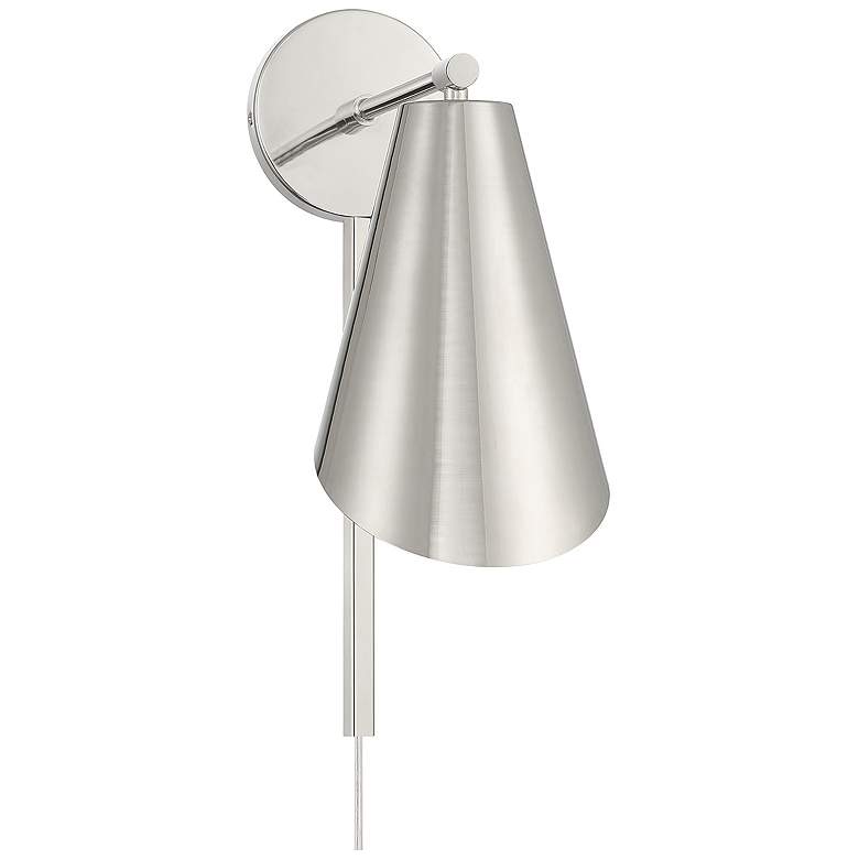 Image 1 Savoy House Meridian 6" Wide Polished Nickel 1-Light Wall Sconce