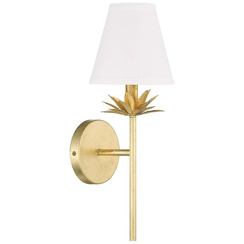Image 3 Savoy House Meridian 6 inch Wide True Gold 1-Light Wall Sconce more views