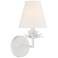 Savoy House Meridian 6" Wide White 1-Light Wall Sconce